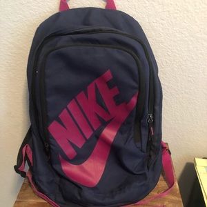 NIKE BACKPACK - Navy and Fuschia
